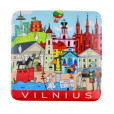 Magnetas su piešta Vilniaus miesto panorama